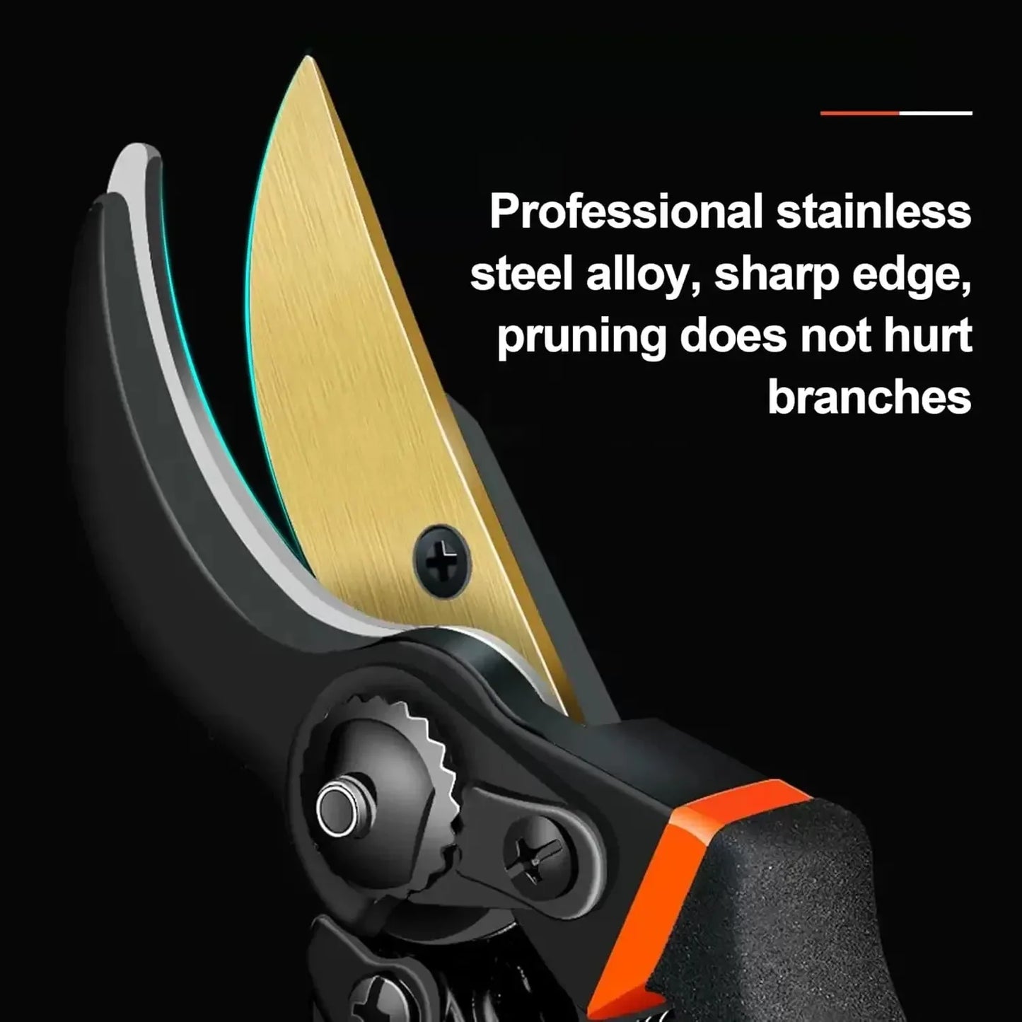 8.5" Bypass Pruning Shears for Garden, Heavy-Duty Garden Clippers,Tree Trimmers , With Sharp SK5 Blade and Soft Cushioned Handle