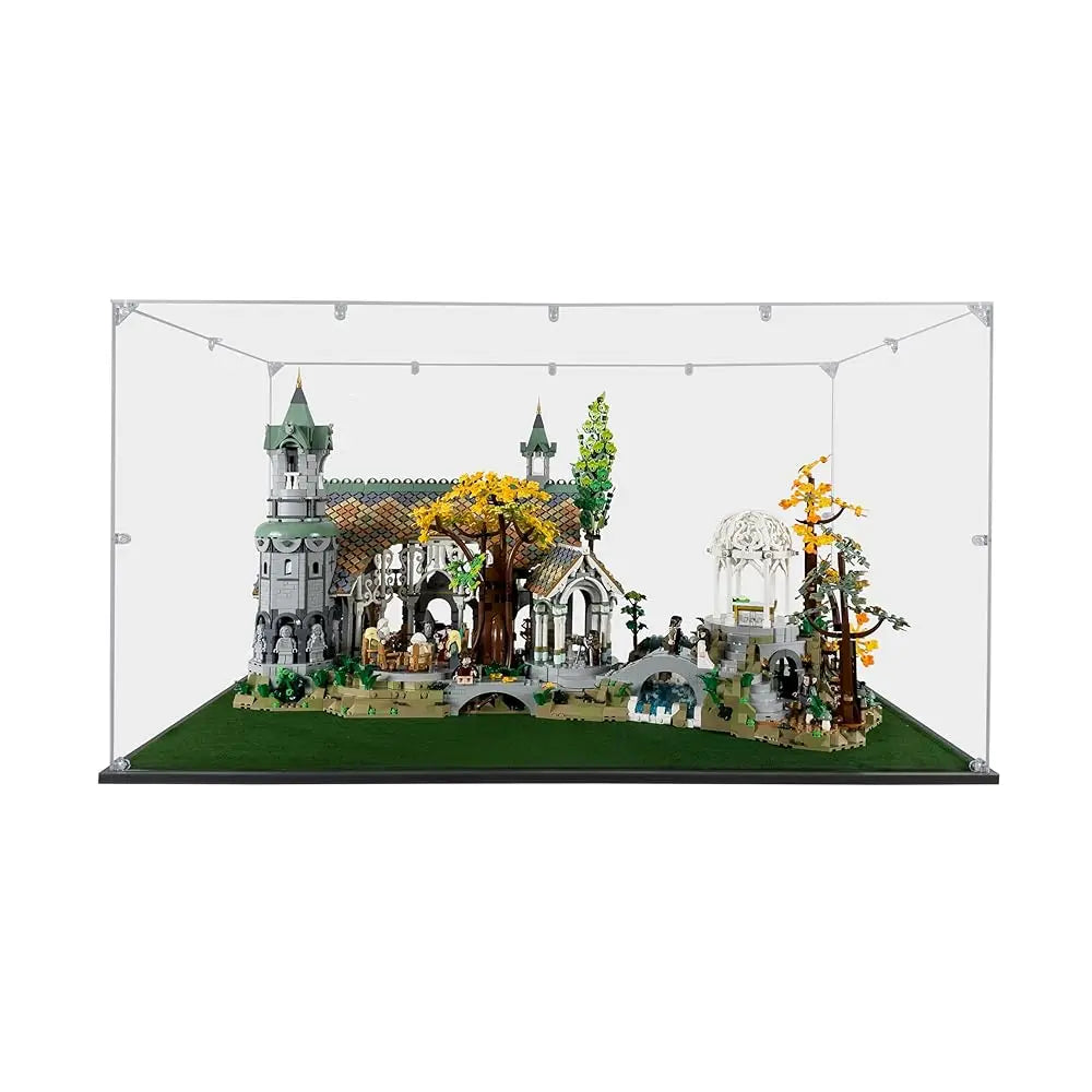 Acrylic Display Case Compatible For Rivendell #10316, Dustproof Display Case (Case Only) ( Sets Are Not Luded)