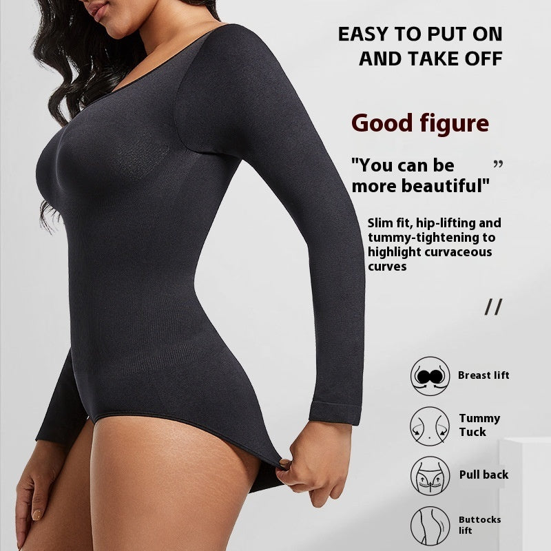 Body Shaping Triangle Jumpsuit Breasts Support Push Up Girdle