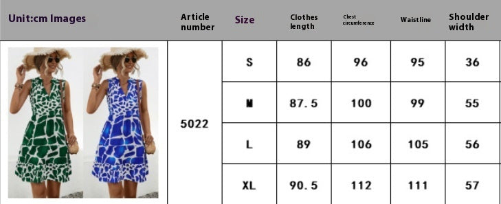 Fashion Personality Women Sleeveless Dress