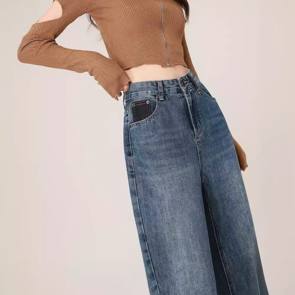Autumn And Winter High Waist Harem Jeans Women