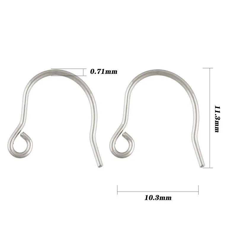 925 Sterling Silver Sparkle Ear Wire French Ear Wire Loop Ear Components Wholesale Jewelry Findings