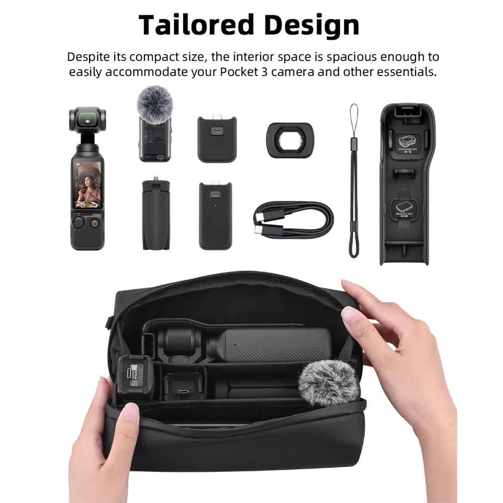Carrying Case Storage Bag with Shoulder Strap Portable Storage Case Carry Bag for DJI Osmo Pocket 3 Camera Accessories