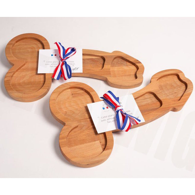 Aperitif Plate Fruit Plate Wooden Craft Ornament Party Party Garden