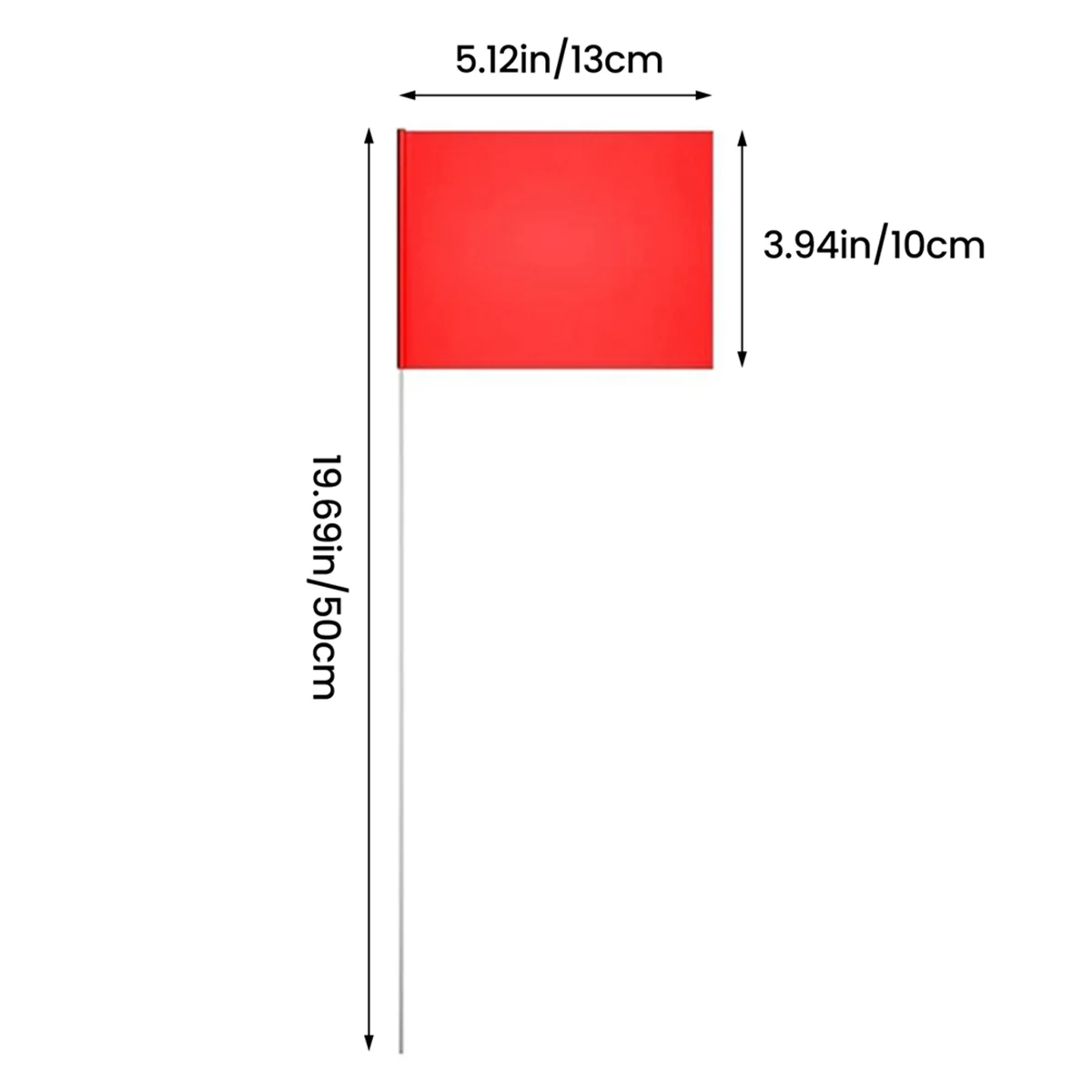 Exceptional! 20pcs Red Marking Flags for Lawn, Lawn Marking Landscape Flags, Yard Watering Flags, Non-Stick Irrigation Flags