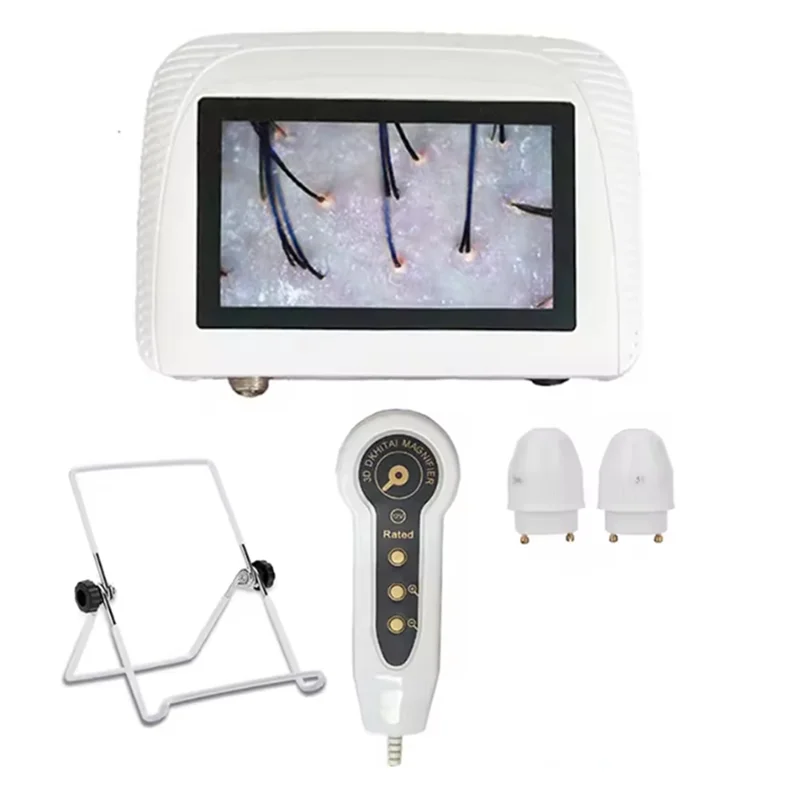 AA20-Skin Hair Scalp Detector Analyser For Diagnosis Skin Care Tools With 2 Lens Rechargeable US Plug