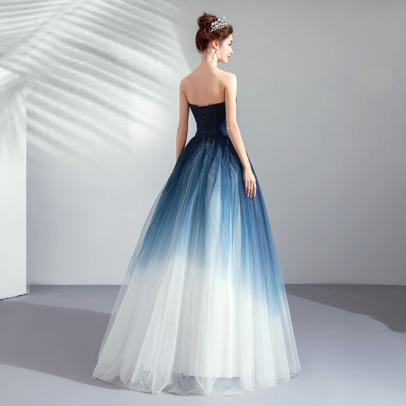 Fantasy Starry Dress Gradient Skirt Women