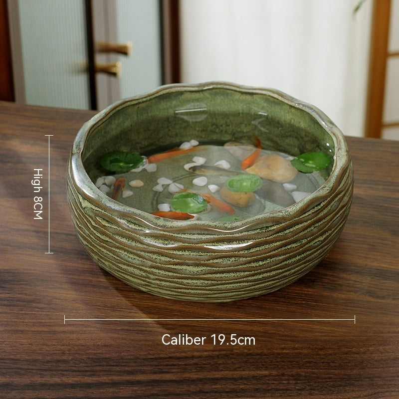 Ceramic Green Plant Flower Pot