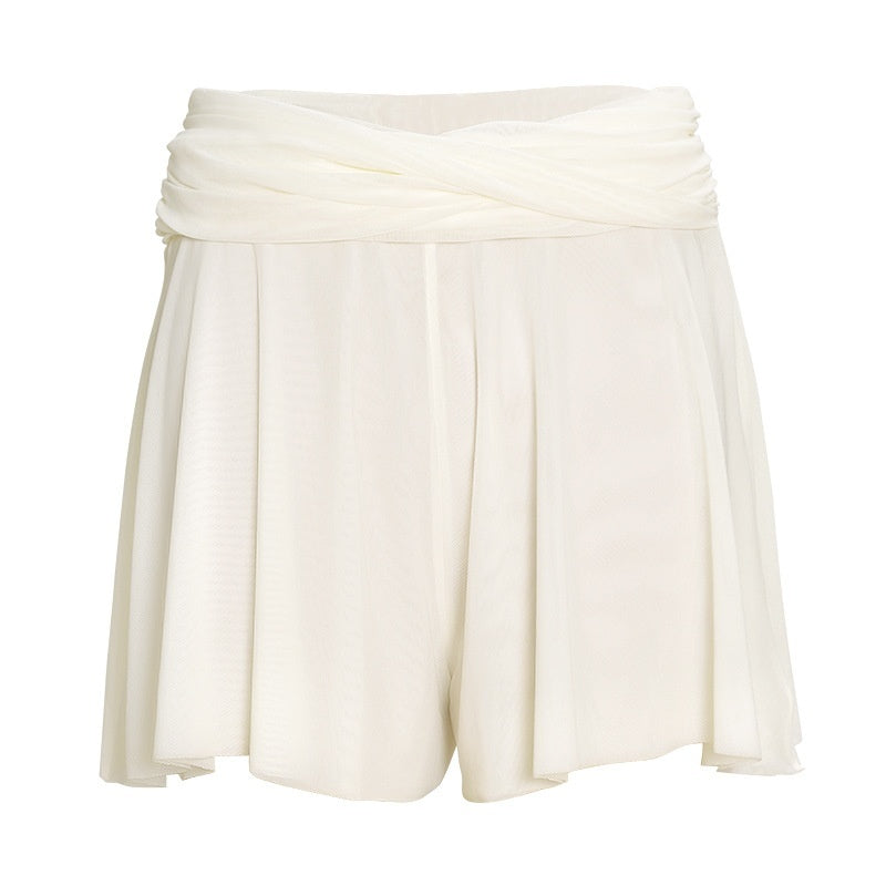 Classical Dance Practice Pants Soft Mesh Waist Head Short Pantskirt