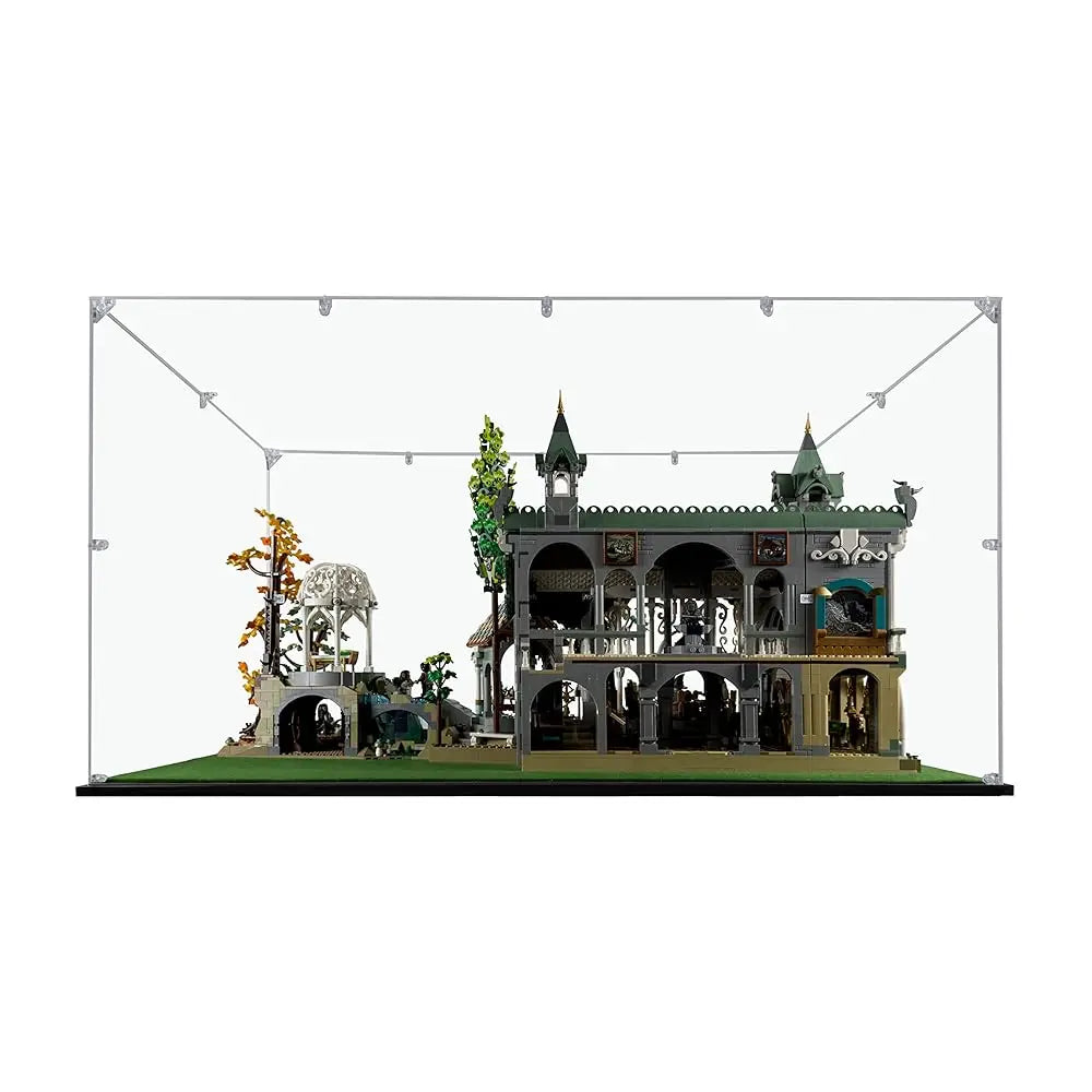 Acrylic Display Case Compatible For Rivendell #10316, Dustproof Display Case (Case Only) ( Sets Are Not Luded)