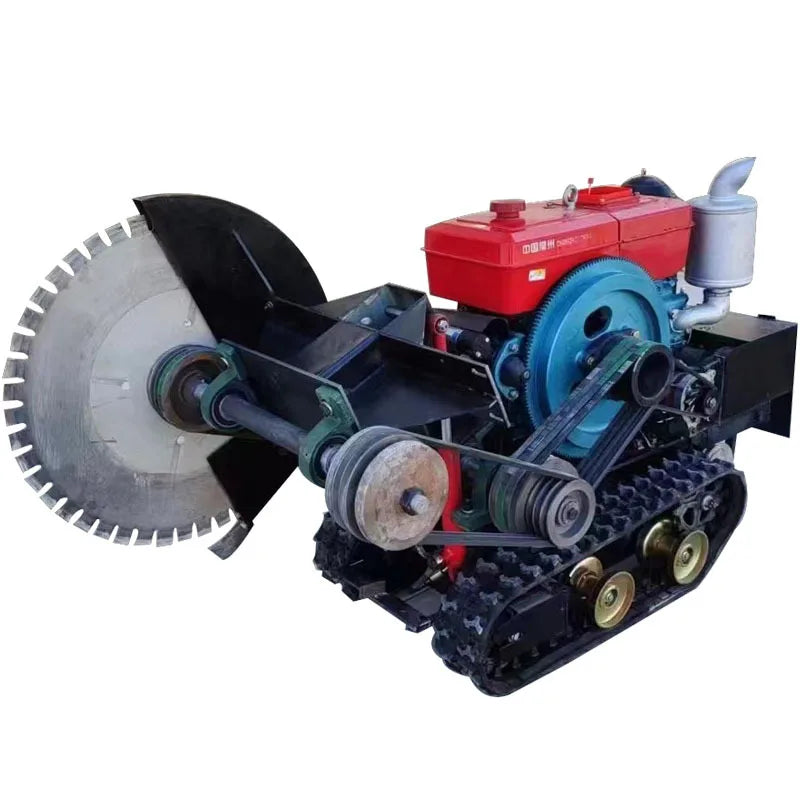 Construction Crawler Road Cutting Machine Double Blade Concrete Cutting Machine