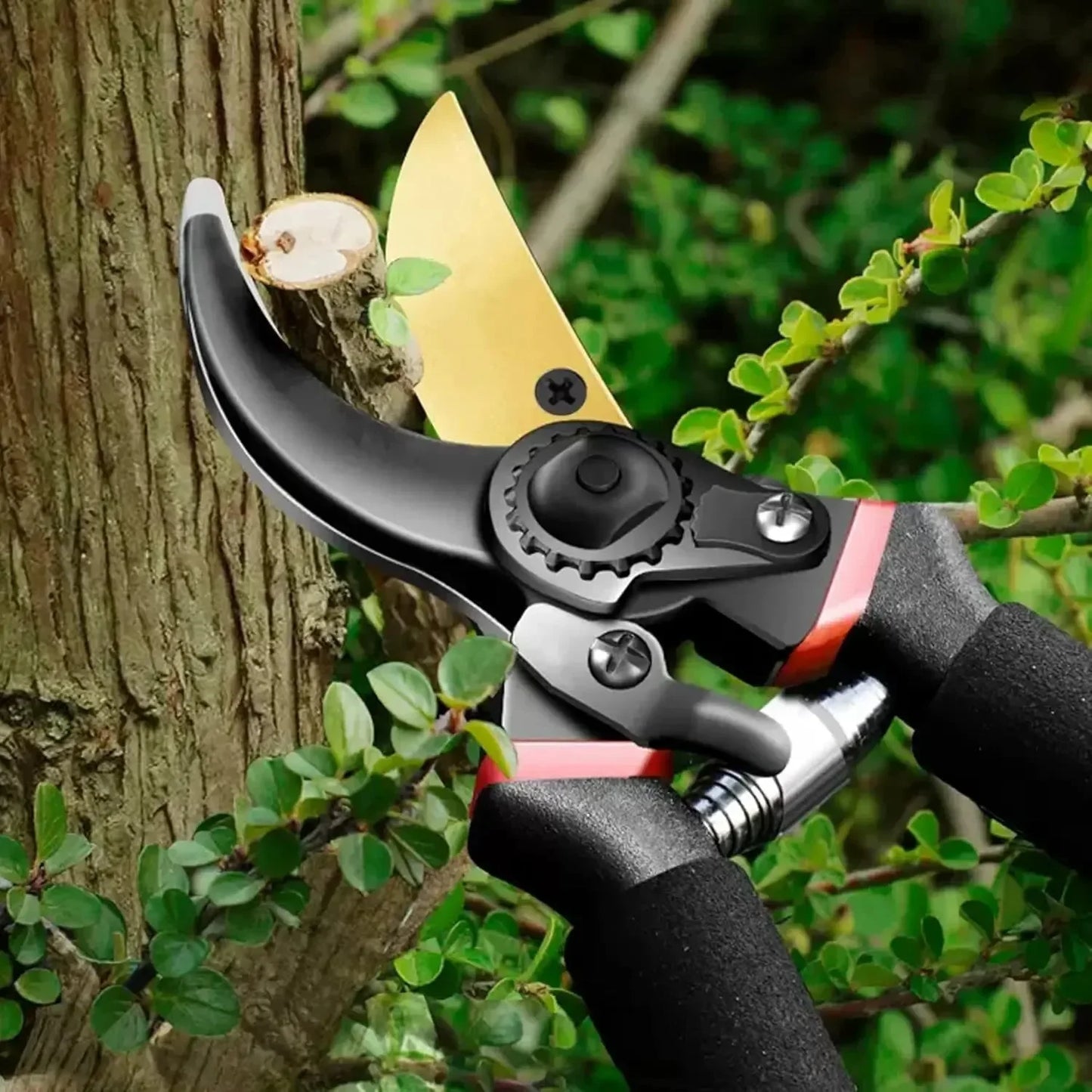 8.5" Bypass Pruning Shears for Garden, Heavy-Duty Garden Clippers,Tree Trimmers , With Sharp SK5 Blade and Soft Cushioned Handle