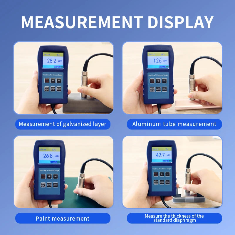 DR280 Magnetic Eddy Current Thickness Gauge Paint Layer Film Thickness Gauge Dual Purpose Paint Coating Thickness Gauge
