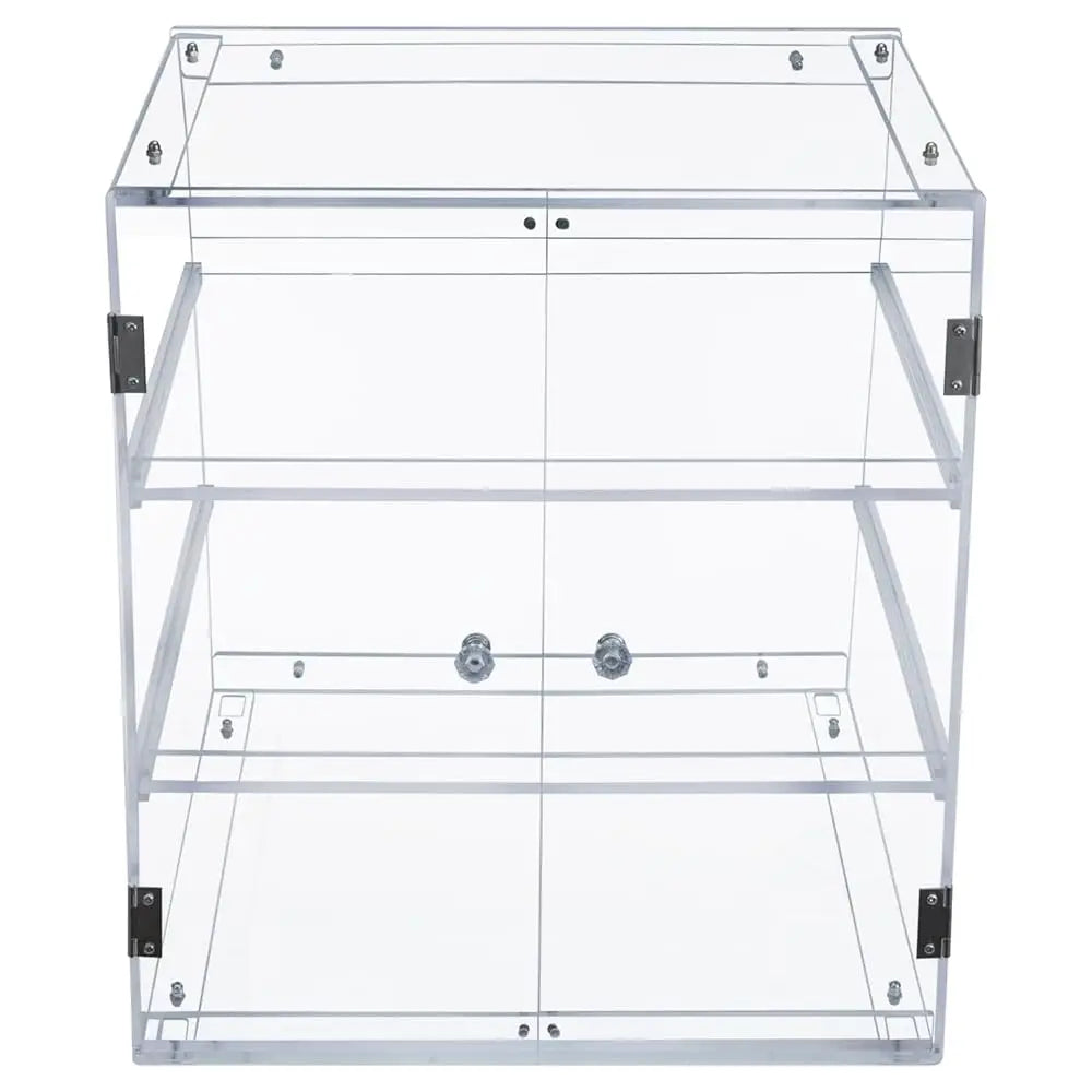 3 Tier Premium Clear Acrylic Bread Box, Professional-Grade Retail Bakery Pastry Display Case With Removable Trays And Magnetic
