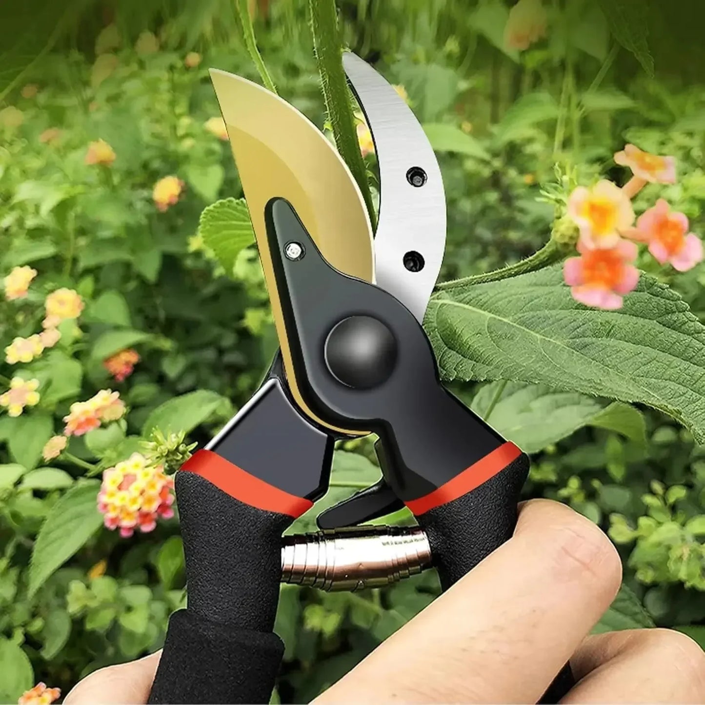 8.5" Bypass Pruning Shears for Garden, Heavy-Duty Garden Clippers,Tree Trimmers , With Sharp SK5 Blade and Soft Cushioned Handle