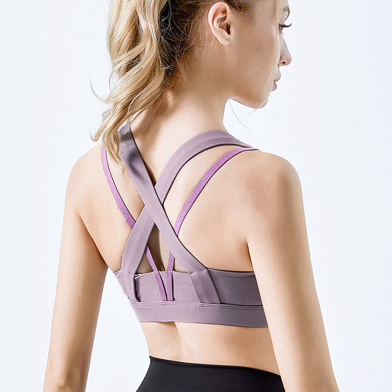 Adjustable Shockproof Push Up Running Bra Quick Dry Yoga Tank Top