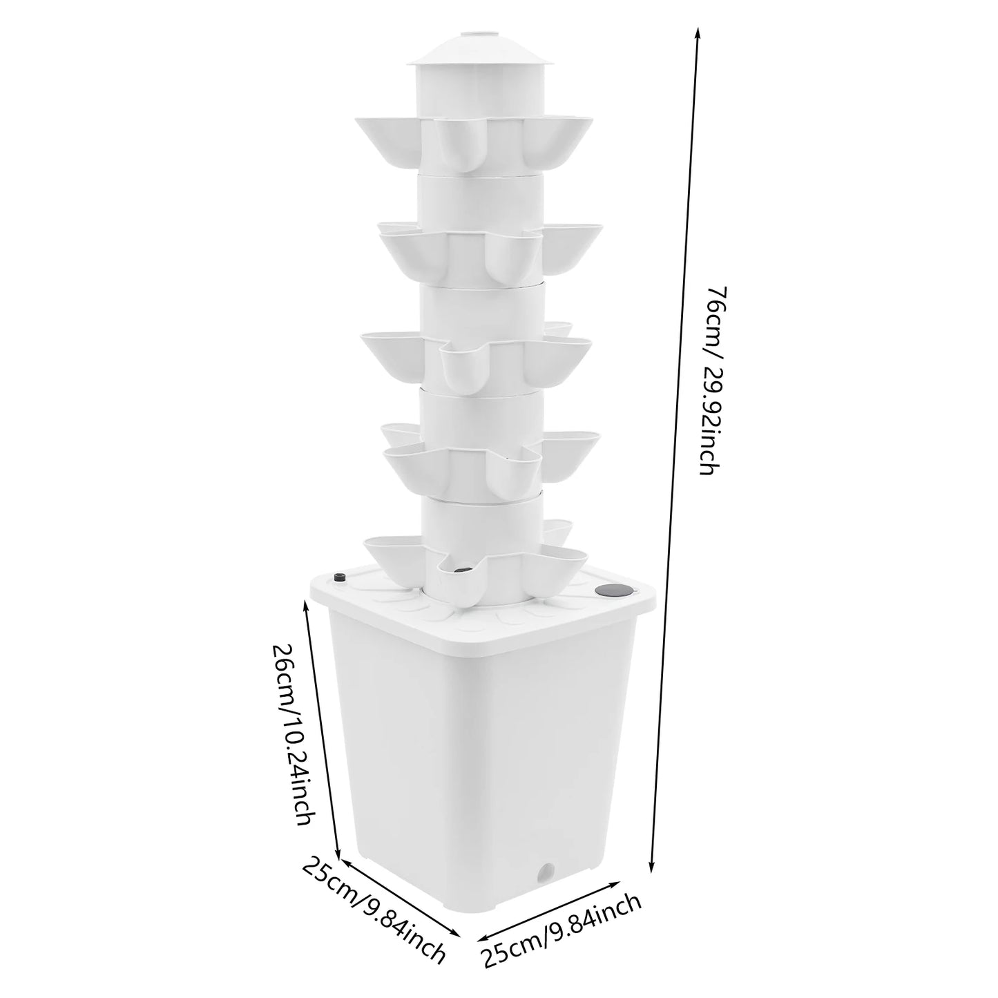 5 -Tiers Hydroponic Growing Kit, 25-Pod Hydroponic Mechanism, Home Gardening Mechanism 100-240V