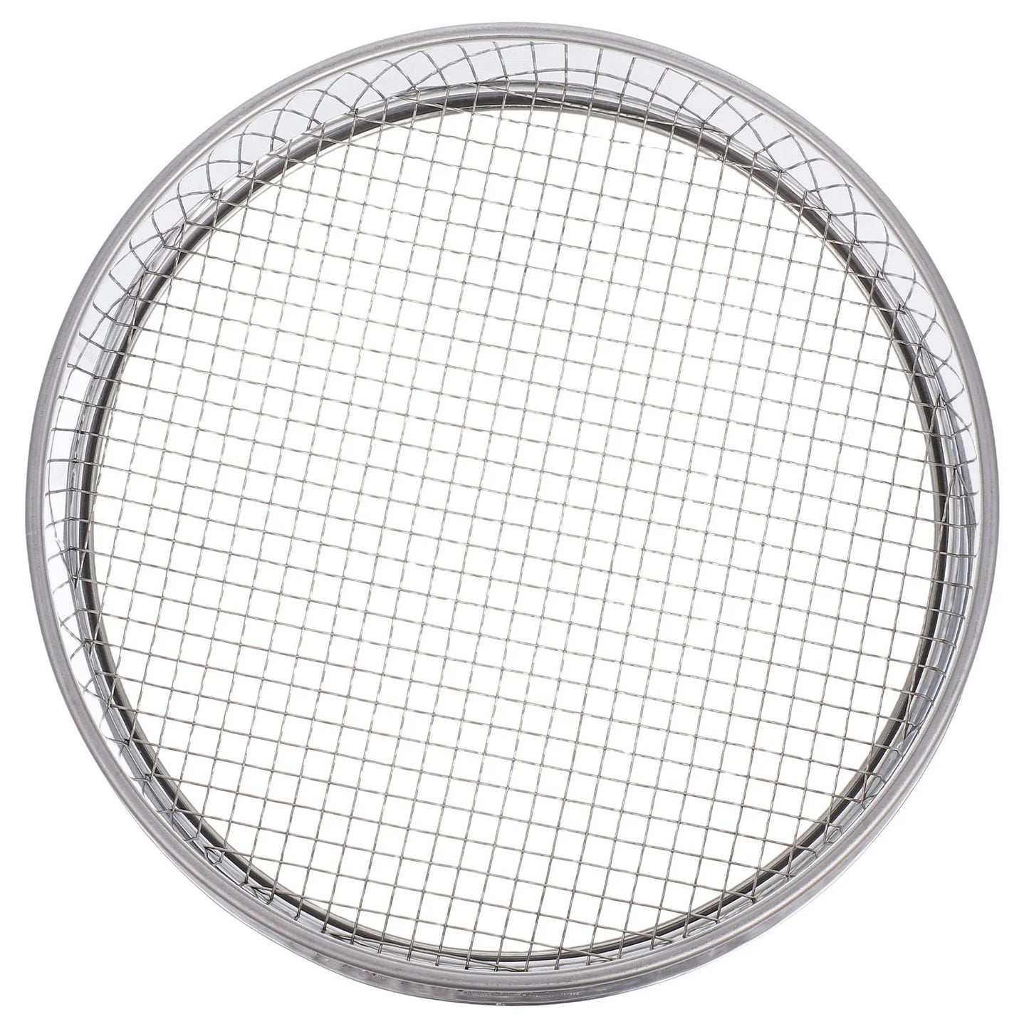 6mm Hole Sieve Sifter Stainless Steel Garden Sand Soil Tool for Compost Bonsai Planting Outdoor Mesh