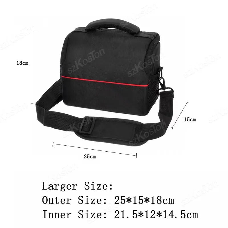 Fashion Digital DSLR Camera Bag Shoulder Bag Waterproof Case Photography Photo Bag For Canon Nikon Sony Lens Pouch Bag