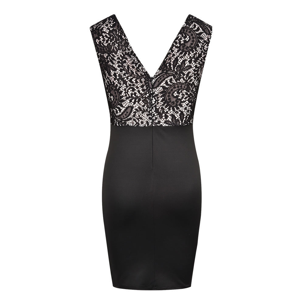 Fashion Lace Sheath Dress Women