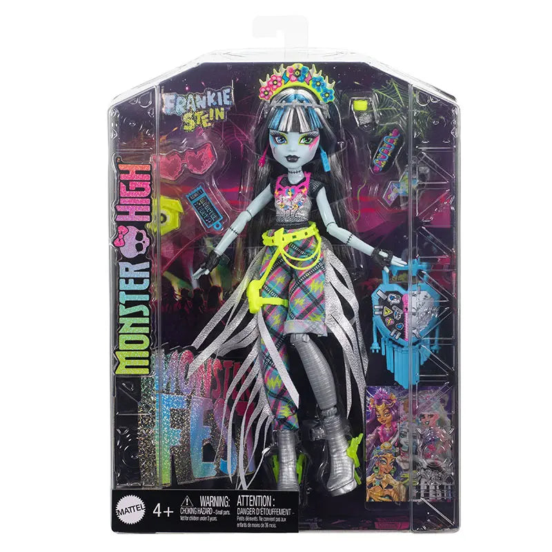 Authentic Barbie Frankie Stein Collectible Figure Gift Toy Perfect for High School Monster Fest Series Anime Cosplay Fans