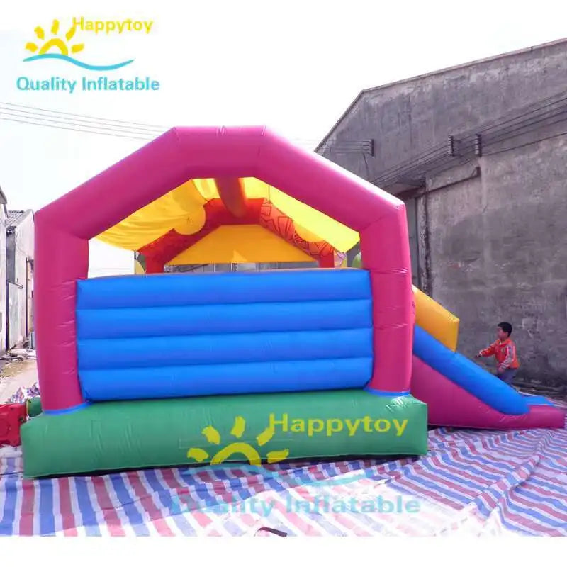 Crazy And Excited Air Bounce House Castles Combo Castle Inflatable Bouncer Commercial Bouncing Unicorn Bouncy Castle With Slide