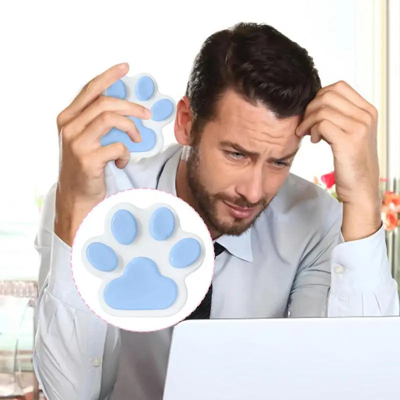 Big Cat Paw Silicone Squeeze Toy Cute Cat Claw Slow Rebound Stress Relief Sensory Fidget Toy for Kids Adults Antistress Gift