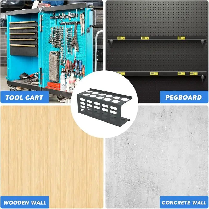 Caulk Tube Holder Organizer For Workshop Work Space Tubes Rack Wall Mounted Space-saving For Workshop 11 Caulking Tubes