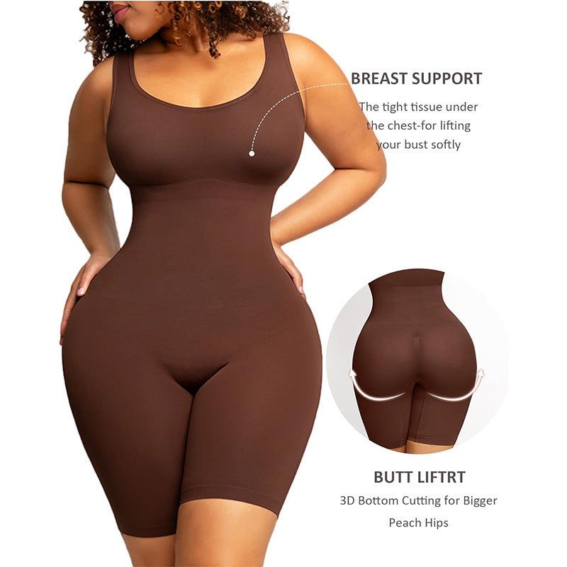 European And American Seamless Jumpsuit Hip-lift And Belly Shaping Tight Corset