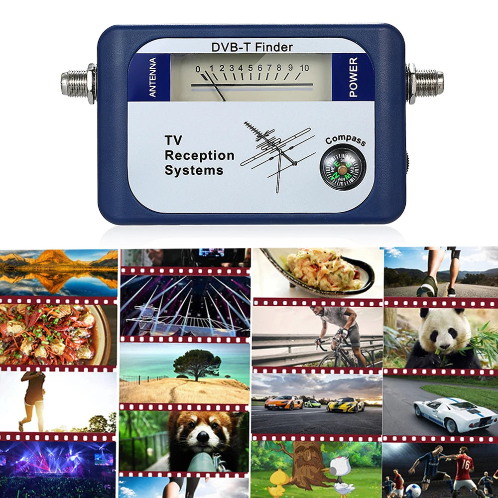 DVB-T Digital Satellite Signal Finder Meter Aerial Terrestrial TV Antenna with Compass TV Reception Systems DVB-T Signal Finder