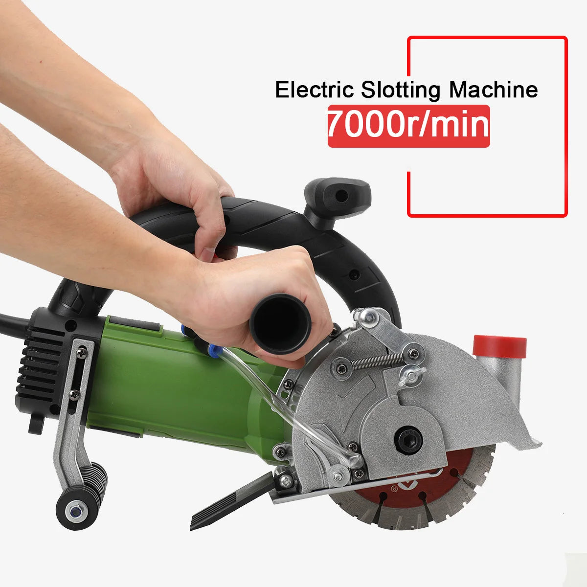 Electric Wall Chaser Groove Cutting Machine Slotting Steel Concrete Cutting 110V