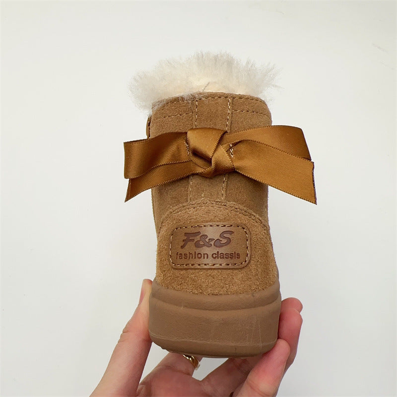 Children's Fur Integrated Cotton Boots
