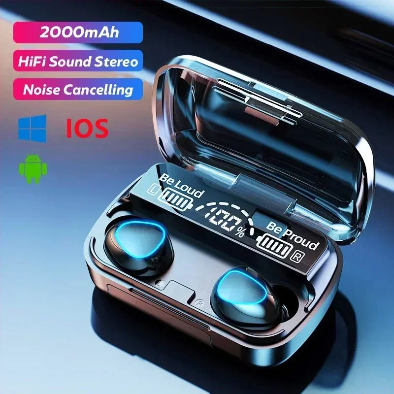 Bluetooth Earphones Wireless Headphone Waterproof Earpieces Sport Earbuds For Huawei Iphone OPPO Xiaomi TWS Music Headset