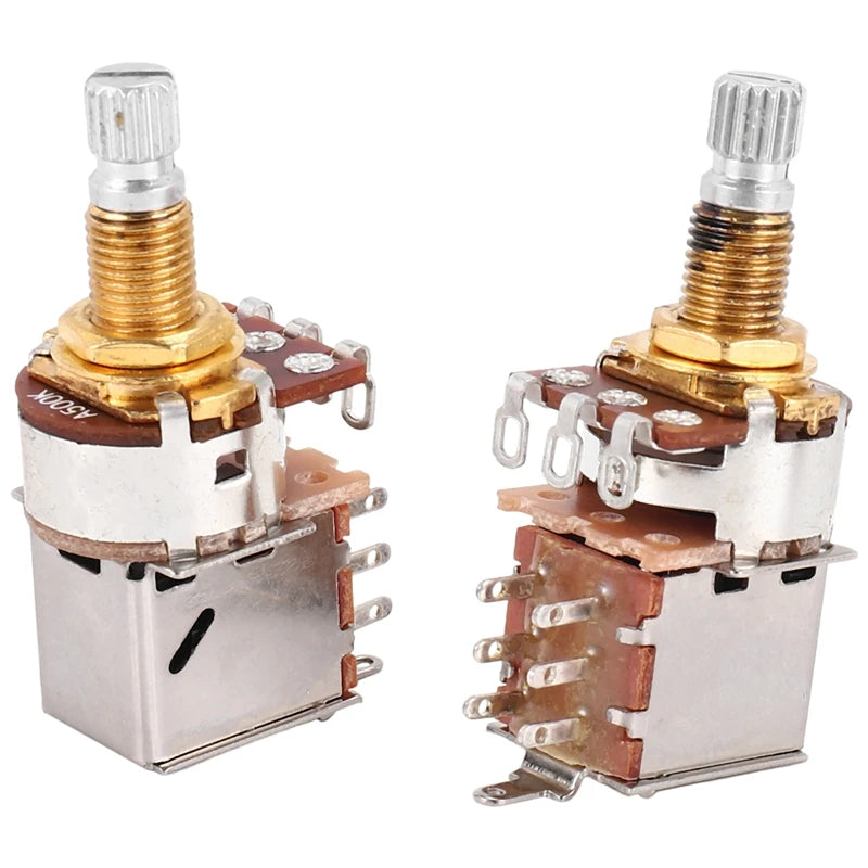 ABXI-3Pcs A500K Potentiometer Push Pull Switch Guitar Control Pot Electric Guitar Tone Volume Parts