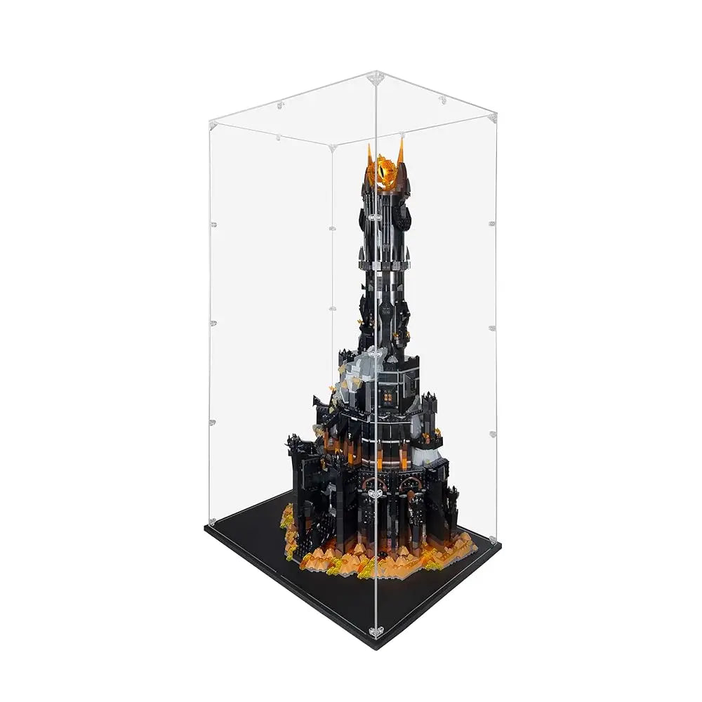Acrylic Display Case Compatible For The Lord Of The Rings: Barad-Dûr #10333, Dustproof Display Case (Case Only) ( Sets Are Not