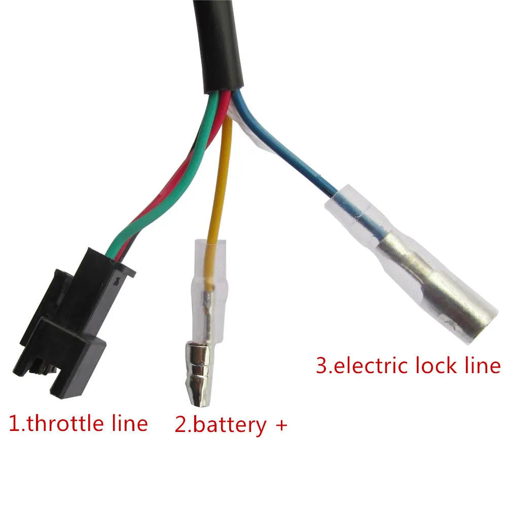 Electric Bike/Scooter Twist Throttle with Battery Power LCD Display Switch Handlebar Grips for Electric Bicycle/Scooter/E-Bike