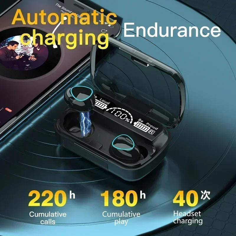 Bluetooth Earphones Wireless Headphone Waterproof Earpieces Sport Earbuds For Huawei Iphone OPPO Xiaomi TWS Music Headset