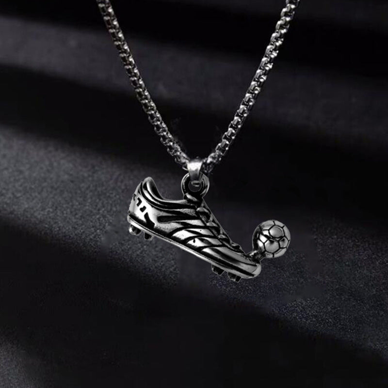 Alloy Sneaker Football Necklace Pendant