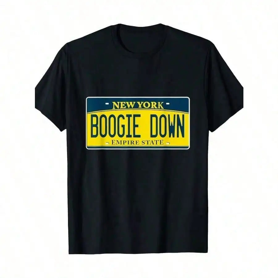 Boogie South Bronx New York NY Old School Hip Hop BDP T-Shirt-100% Cotton-220g