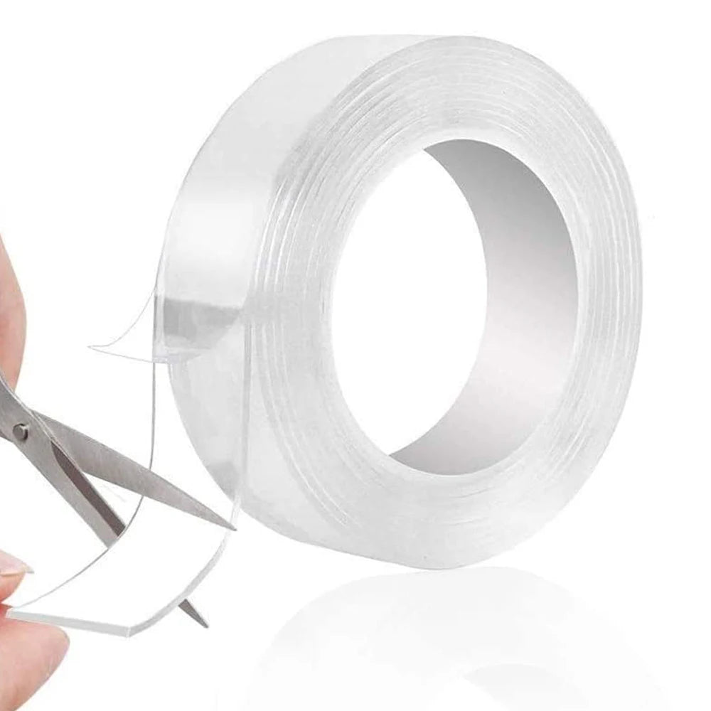 20-50mm Width Ultra Strong Adhesive Nano Tape High Viscosity Double Sided Tape Traceless Transparent Reusable Mounting Tape