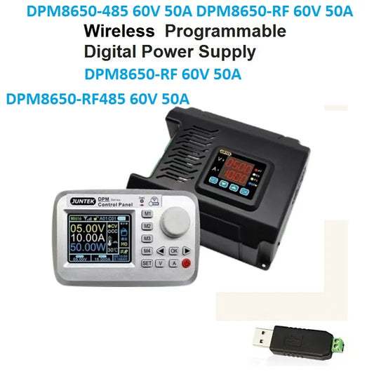 DPM8650 485RF DPM8650 60V 50A Remote Control Voltmeter Programmable Power Supply Solar Charging Constant Current Converter TTL