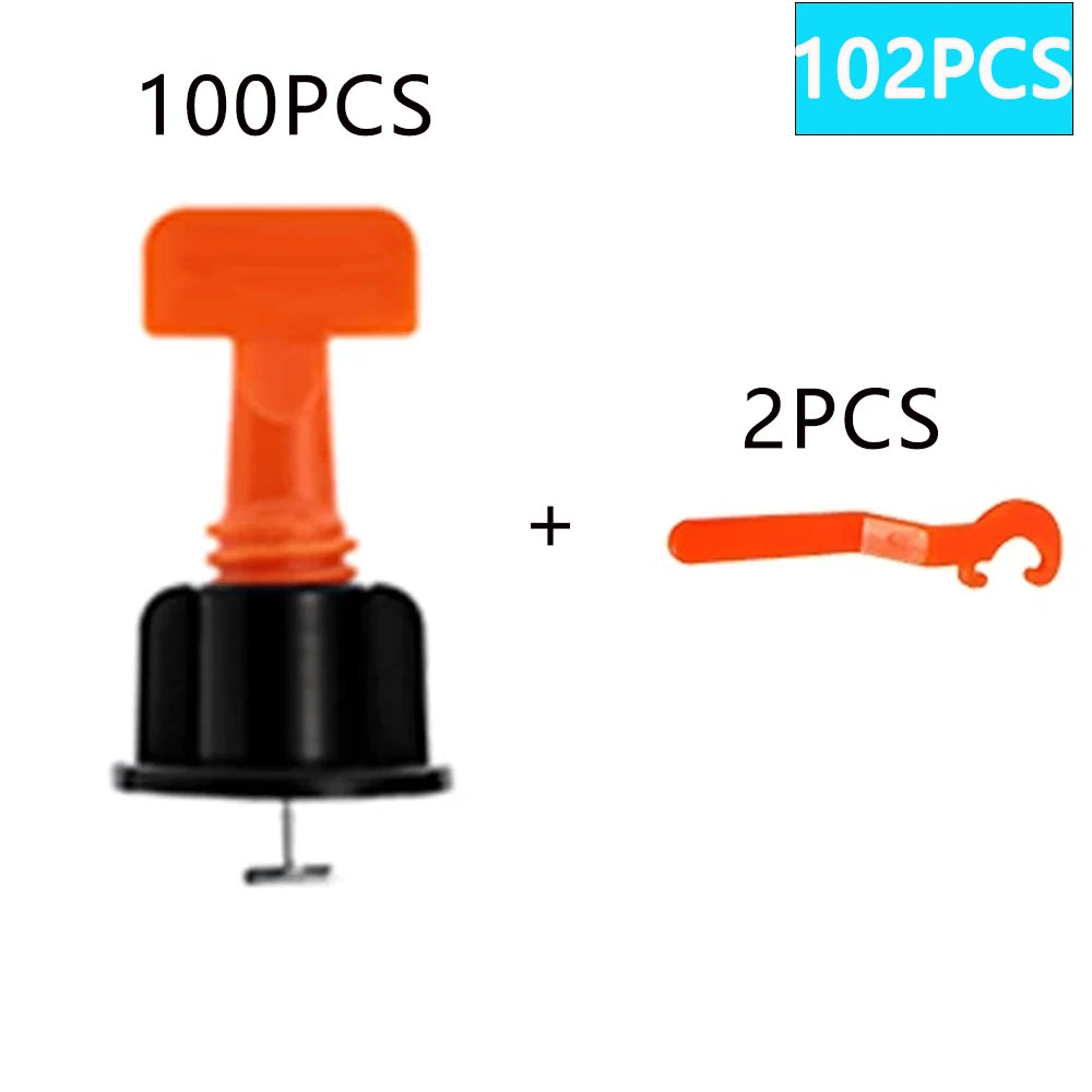 11-1202PCS Floor Tile Leveling System Clips Construction Tool Set Leveler Adjuster Tile Wall Laying Manual Tools Locator Spacers
