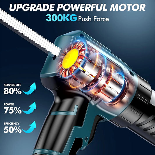 Electric Caulking Gun for Makita 18V Battery Cement Glass Adhesive Glue Seal Sealant Tool Wireless Glass Glue Gun (No Battery)