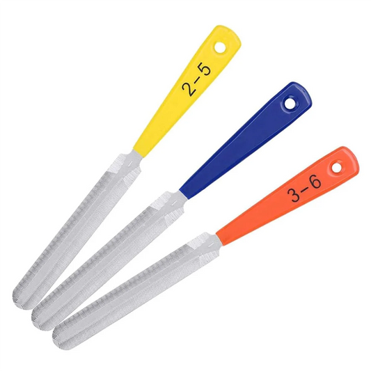 3Pcs Guitar Nut File Set Nail Puller Repair Tool Stainless Steel Guitar Fret File-ABJQ
