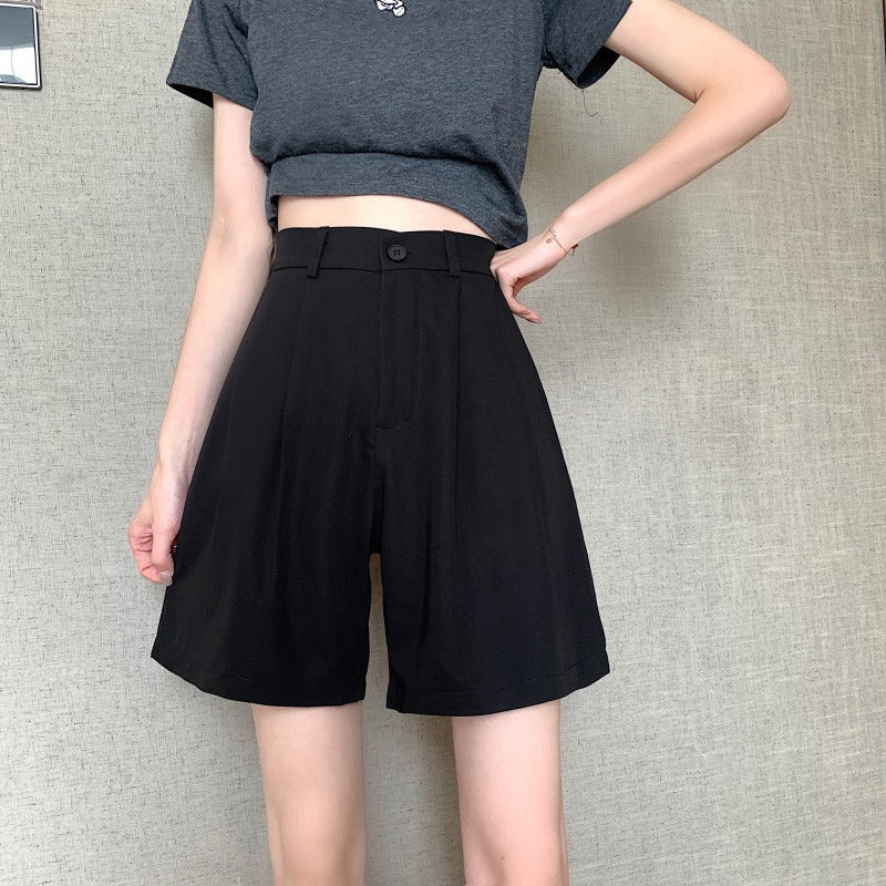 Casual Straight-leg Fifth Wide-leg Pants