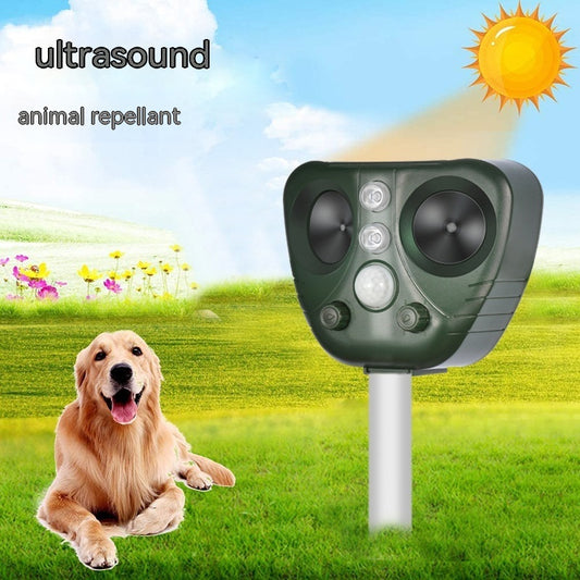 Factory Direct Sales New Outdoor Solar Ultrasonic Mouse Expeller Drive Dog Drive Cat Solar-powered Animal Repeller