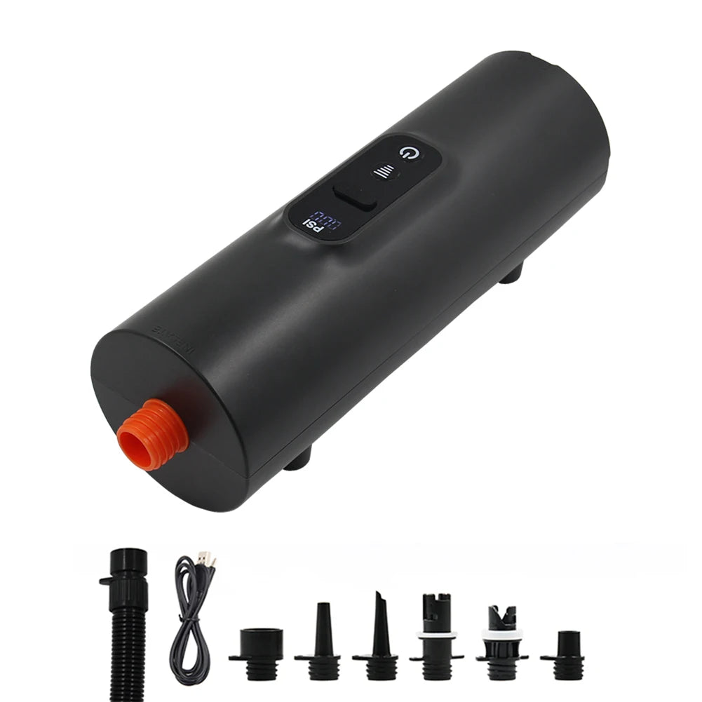 10PSI SUP Board Pump with Auto Shut Off Electric Air Pump Digital Display Portable Air Compressor for Stand Up Paddle Board