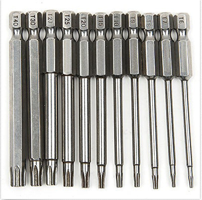 11 piece set of hollow batch with hole