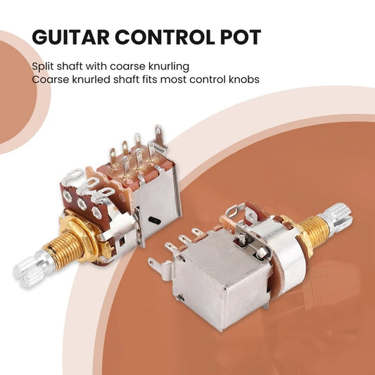 ABXI-3Pcs A500K Potentiometer Push Pull Switch Guitar Control Pot Electric Guitar Tone Volume Parts