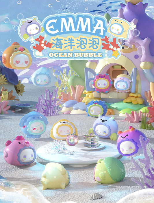 Emma Secret Forest Series New Blind Box Ocean Bubble Cute Granules Animal Ornament Grain Mystery Box Desktop Decor Toys Gift